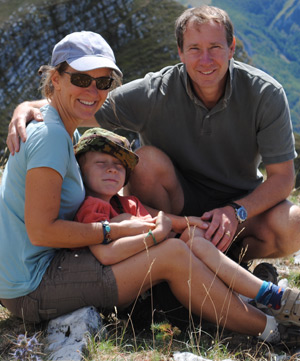 Our family - Martine and David Albon with son George
